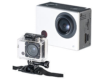 Somikon Actioncams: Full-HD-Action-Cam DV-850.WiFi mit Farb-Display, Fernbedienung