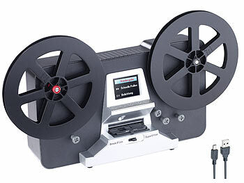 Somikon Filmscanner: HD-XL-Film-Scanner & -Digitalisierer für Super 8 & 8 mm, bis 7'-Rollen (Filmdigitalisierer)