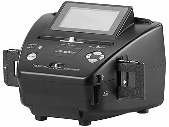 Somikon Diascanner: Foto-, Dia- & Negativscanner m. Display, ganz ohne PC, 2850 dpi, 20 MP