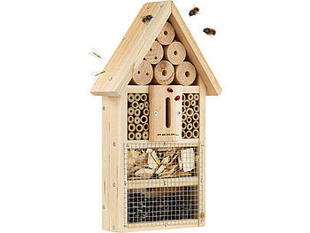 PEARL Insektenhotel Bastelset: 4er-Set Insektenhotel-Bausätze, Nisthilfe und Schutz für Nützlinge (Insektenhotel Insektenhaus)