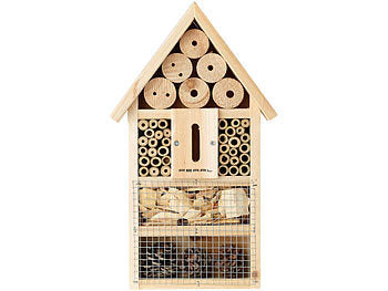 PEARL Insektenhotel Bastelset: 4er-Set Insektenhotel-Bausätze, Nisthilfe und Schutz für Nützlinge (Insektenhotel Insektenhaus)