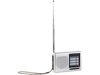 auvisio Transistorradio:
auvisio Analoger 9-Band-Weltempfänger mit FM, MW & 7x KW, Jackentaschen-Format
