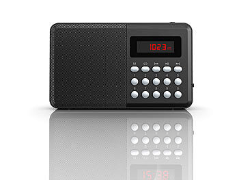 auvisio USB Radio:
auvisio FM-Taschenradio, Bluetooth, MP3-Player, Display, USB, microSD & Akku