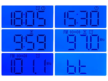 auvisio Küchenradio:
auvisio Stereo-FM-Küchen-Unterbauradio mit Bluetooth, Timer, Wecker, LCD, PLL