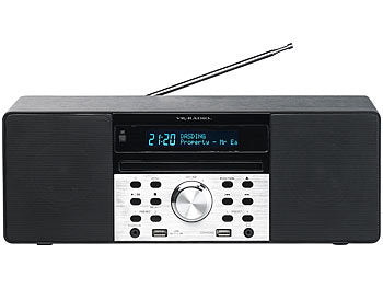 VR-Radio Radio mit CD: VR-Radio Digitalradio mit DAB+, FM, Bluetooth, CD, Audio-Player, USB-Port, 60 W