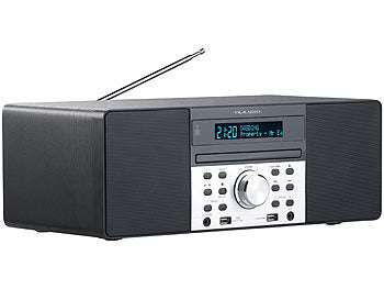 VR-Radio Radio mit CD: VR-Radio Digitalradio mit DAB+, FM, Bluetooth, CD, Audio-Player, USB-Port, 60 W