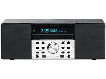 VR-Radio Radio mit CD: VR-Radio Digitalradio mit DAB+, FM, Bluetooth, CD, Audio-Player, USB-Port, 60 W
