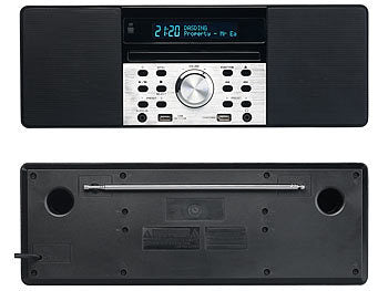 VR-Radio Radio mit CD: VR-Radio Digitalradio mit DAB+, FM, Bluetooth, CD, Audio-Player, USB-Port, 60 W