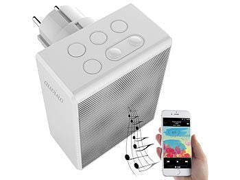 auvisio Badezimmerradio: auvisio UKW-Steckdosenradio und Freisprecher, Bluetooth 5, 30 Senderspeicher (CH-Version) (CH-Version)
