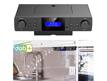 VR-Radio Unterbauradio:
VR-Radio Unterbau-Küchenradio DAB+/UKW, RDS, Wecker, Timer, LCD-Display, AUX