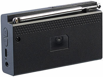 VR-Radio Kofferradio: VR-Radio Digitales DAB+/FM-Taschenradio mit Bluetooth 5, Wecker, Display, RDS