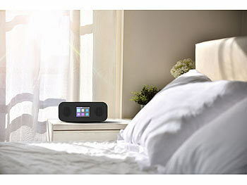 VR-Radio DAB Radiowecker: VR-Radio Stereo-Radio-Wecker mit DAB+, Notfall-Warn-Funktion, USB, Bluetooth