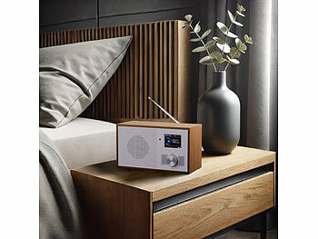 VR-Radio Digitalradio:
VR-Radio Digitales DAB+-Radio, 2,4"/6,1-cm-Farbdisplay, Bluetooth, Holzgehäuse (CH-Version) (CH-Version)