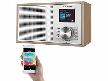 VR-Radio Digitalradio:
VR-Radio Digitales DAB+-Radio, 2,4"/6,1-cm-Farbdisplay, Bluetooth, Holzgehäuse (CH-Version) (CH-Version)
