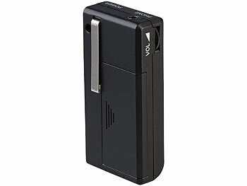 VR-Radio Taschenradio: VR-Radio Mobiles Mini-FM/AM-Transistorradio mit Ohrhörern, extralange Laufzeit