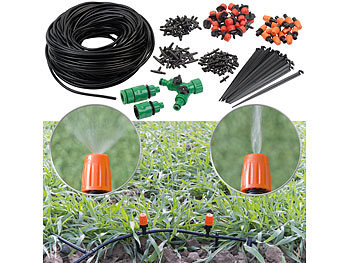 Royal Gardineer Bewässerungsset: 136-teiliges Sprinkler Pflanzen-Bewässerungs-Set, 40 m zuschneidbar (Sprinkler Bewässerungsanlage)