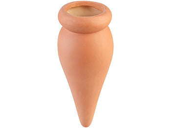 Royal Gardineer Bewässerung Pflanzen: 3er-Set 2in1-Terracotta-Wasserspender für Topfpflanzen, je 330 ml (Wasserspender für Pflanzen)
