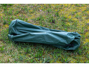 Royal Gardineer Wassertonne: Faltbare Regentonne mit Deckel, 500 l, 620 GSM-PVC, Schlauchanschluss (Regentonne-Regenwassertonne)