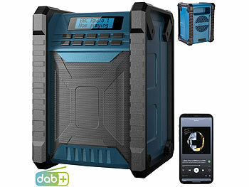 auvisio Outdoor Radio:
auvisio Digitales DAB+/FM-Baustellenradio, Bluetooth, 80 Watt, IP54, Akku