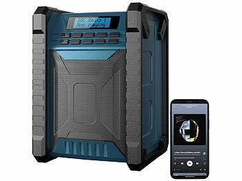 auvisio Outdoor Radio:
auvisio Digitales DAB+/FM-Baustellenradio, Bluetooth, 80 Watt, IP54, Akku