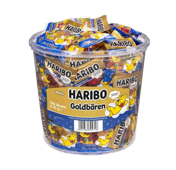 100 x haribo gute nacht goldbaeren