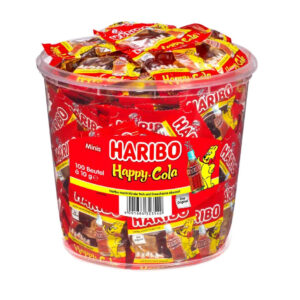 100 x haribo happy cola minis a 10g