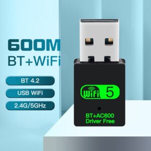 600 MBit s USB WLAN Bluetooth Adapter 2 in1 Dongle Dualband 2 4g 5GHz USB WLAN