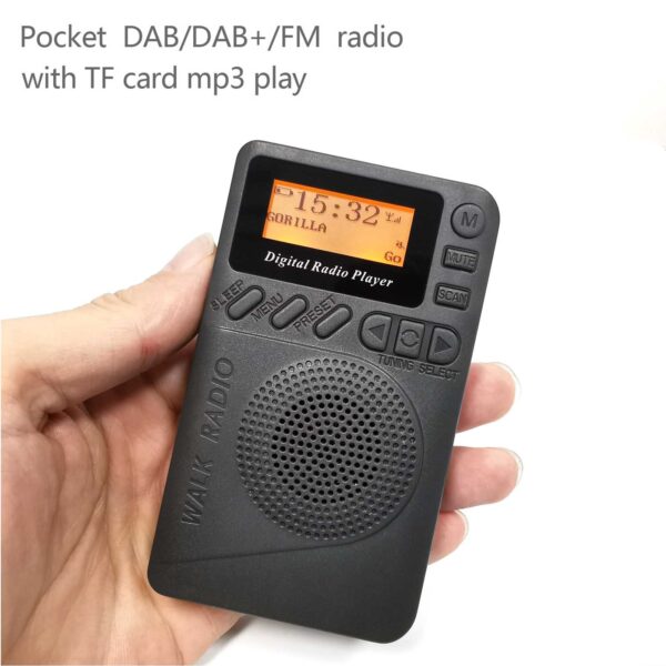 DAB DAB Digital Radio Player TUPFEN erhalt FM Empfang MP3 Player Tasche Mini Stereo Empf nger 1