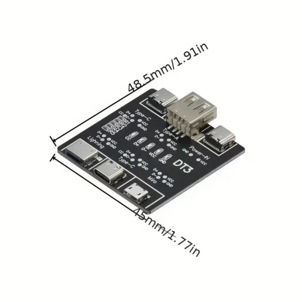 DT3Datenkabel ErkennungsplatineUSB KabeltesterFuerIOSAndroidTyp C 2