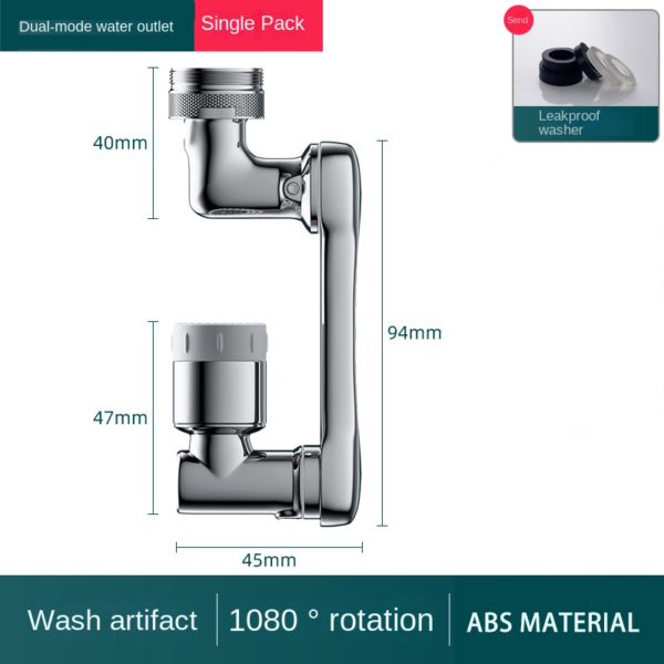 Multifunktionale Wasserhahn Verl ngerung 1080 Grad Rotierenden Mechanische Arm Filter Wasser Tank Wasserhahn Blase Wasser Tank 3