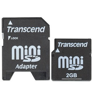 TS2GSDM 2GB mini SD mit SD Adapter 129782