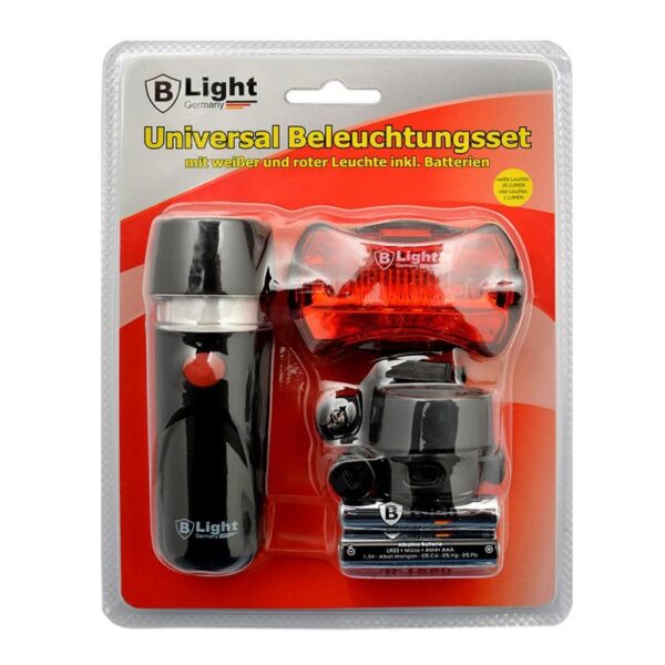 universal led beleuchtungs set mit weisser und roter leuchte inkl batterien 2