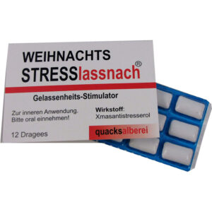 witzige kaugummis weihnachtsstress lass nach