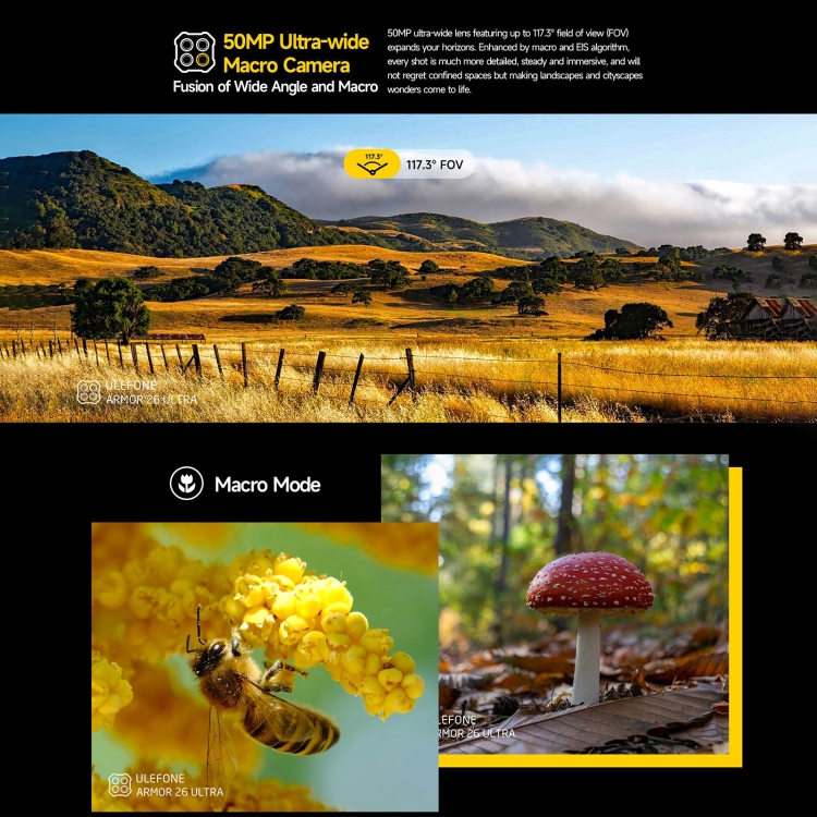 Robustes Ulefone Armor 26 Ultra Walkie-Talkie-Version-Telefon, 6,78 Zoll Android 13 MediaTek Dimensity 8020 Octa Core, Netzwerk: 5G, NFC – Bild 11