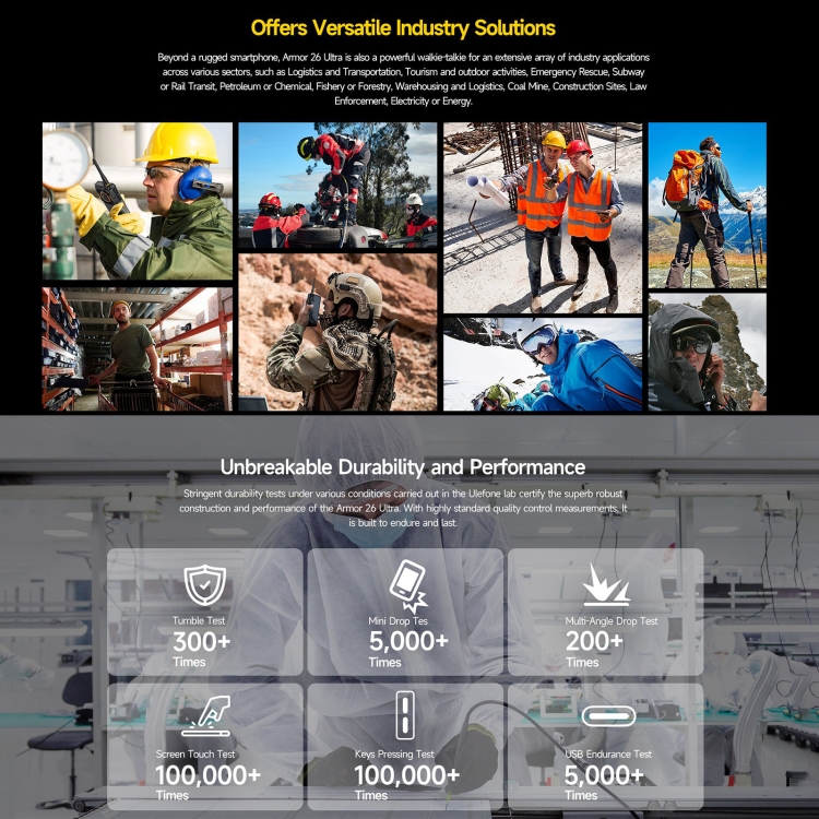 Robustes Ulefone Armor 26 Ultra Walkie-Talkie-Version-Telefon, 6,78 Zoll Android 13 MediaTek Dimensity 8020 Octa Core, Netzwerk: 5G, NFC – Bild 19