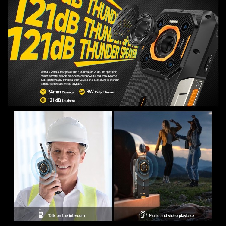 Robustes Ulefone Armor 26 Ultra Walkie-Talkie-Version-Telefon, 6,78 Zoll Android 13 MediaTek Dimensity 8020 Octa Core, Netzwerk: 5G, NFC – Bild 7