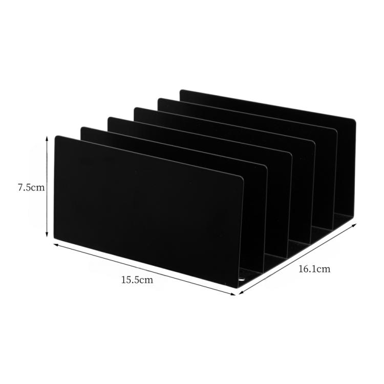 Five-grid Envelope Notepad Metal Storage Rack Mail Envelope Sorting Desktop Organizer – Bild 5