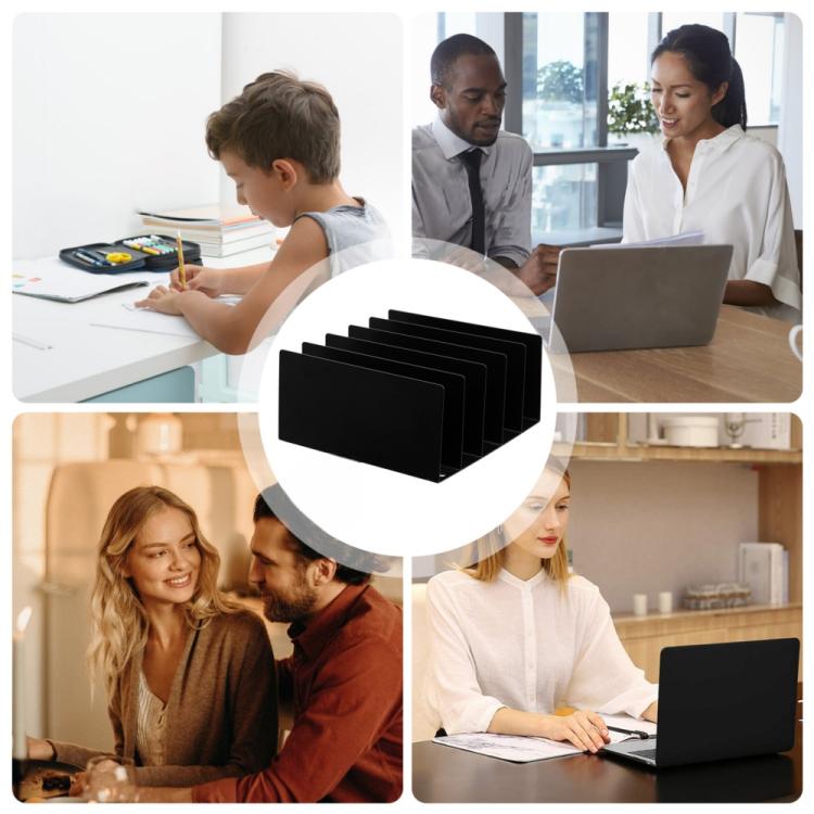 Five-grid Envelope Notepad Metal Storage Rack Mail Envelope Sorting Desktop Organizer – Bild 7