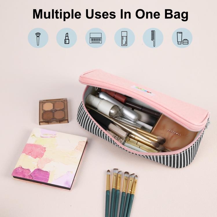 HAWEEL Federmäppchen, Kosmetikaufbewahrung, Organizer, Segeltuch, Brillentasche, Größe: 230 x 110 x 70 mm – Bild 6