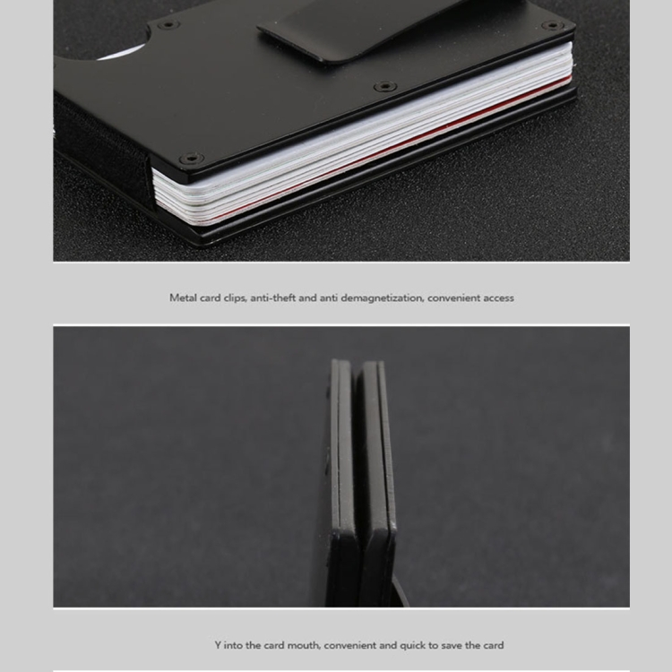 Slim Wallet Money Clip Kreditkartenhalter, zufällige Farbe – Bild 4