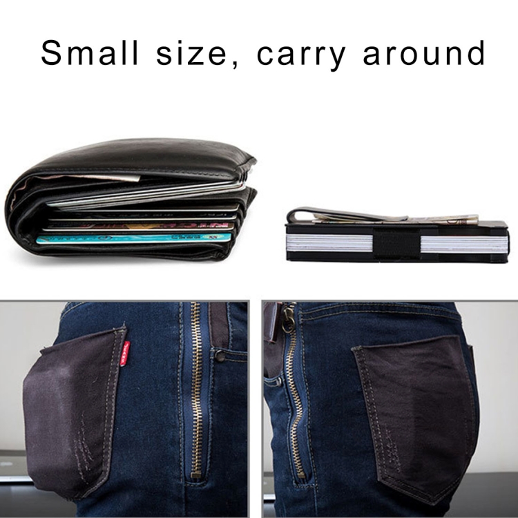 Slim Wallet Money Clip Kreditkartenhalter, zufällige Farbe – Bild 7
