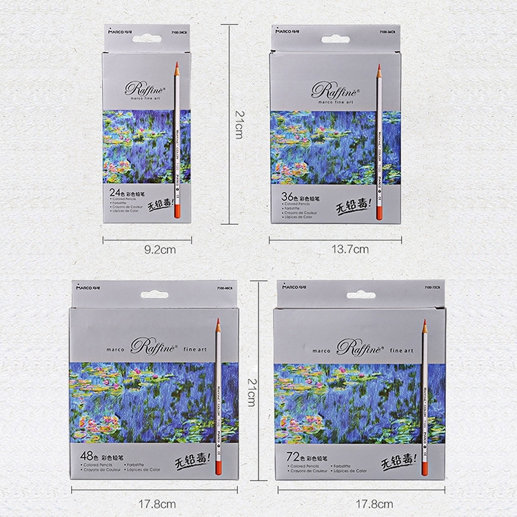 Professionelle Kunstskizze Malbücher Zeichnen Lebendige Farben 48-Farben-Buntstifte aus Holz – Bild 5