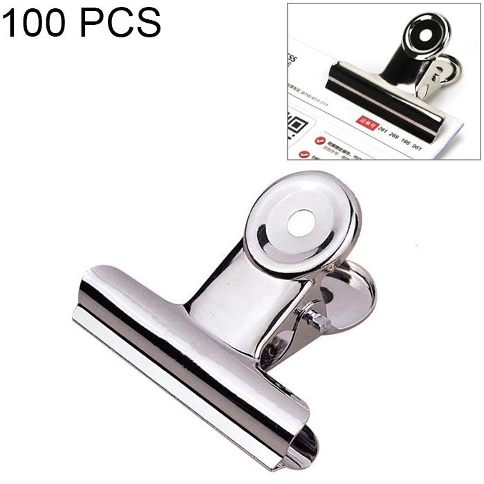 100PCS 22mm Silber Metall Edelstahl Runde Clip Notizen Brief Büroklammer Office Bind Clip