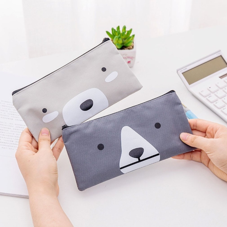 2 PCS Cartoon Hund Einfache Große Kapazität Bleistift Tasche Büro Schule Student Supplie Schreibwaren – Bild 3