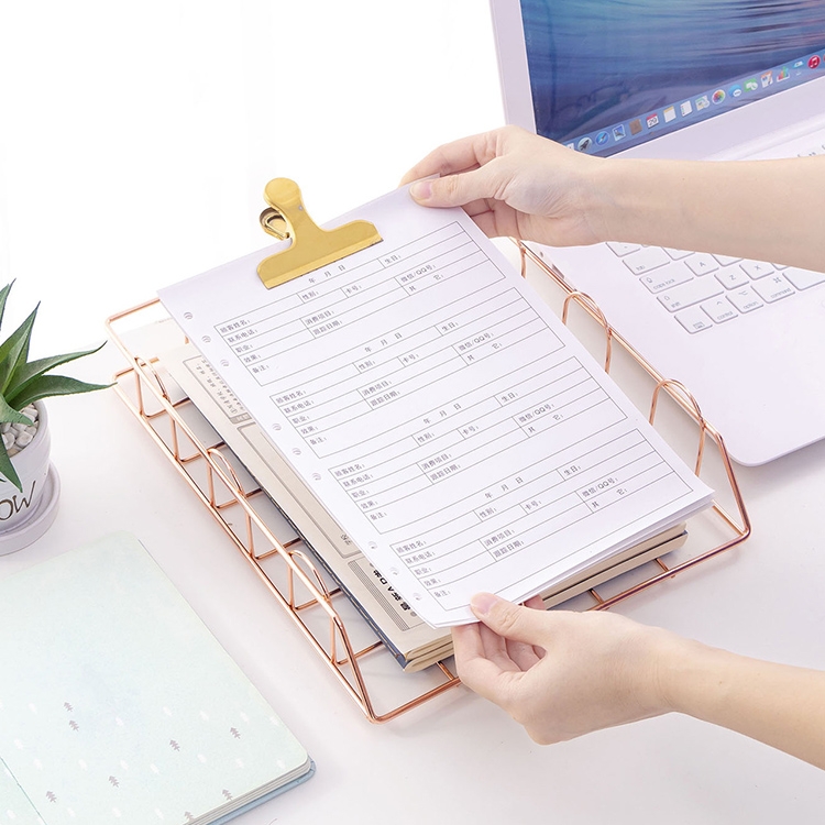 Klappbarer Schmiedeeisen-Briefmagazin- und Zeitungshalter, Aufbewahrungsregal, Aktenablage, Büro-Schreibtisch-Organizer – Bild 5