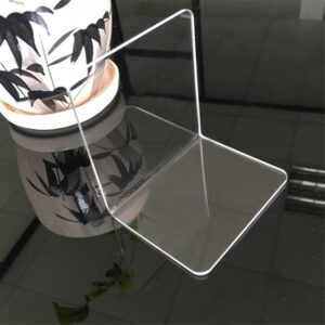 Klare Acryl-Buchstützen, L-förmiger Schreibtisch-Organizer, Schreibtisch-Buchhalter, Schule, Schreibwaren, Bürozubehör