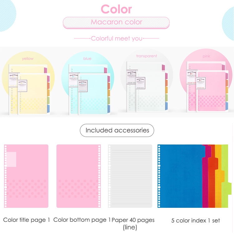 Loseblatt-Notizbuch Rainbow Cookie Tagesplan Persönliches Tagebuch-Notizbuch – Bild 3