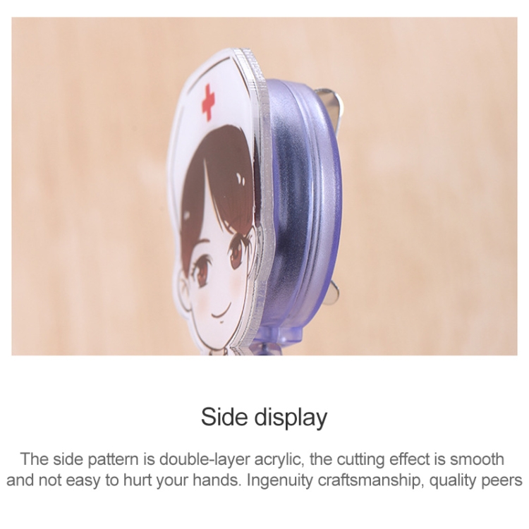 Niedliche einziehbare Abzeichenrolle für Studenten, Krankenschwestern, Ausweise, Namenskarten – Bild 4