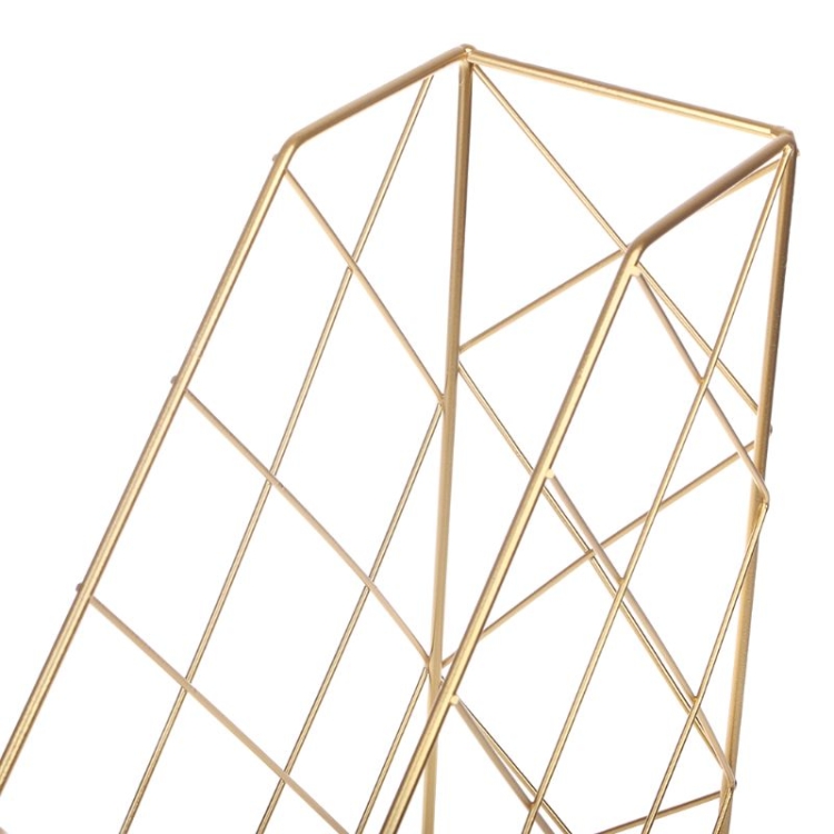 Zeitschriftenhalter Modernes Desktop-Buchaufbewahrungsregal Eisen-Bücherregal – Bild 5