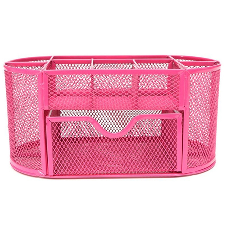 Schreibtisch-Organizer mit 9 Fächern, Metallgeflecht, Büro-Stifthalter – Bild 2